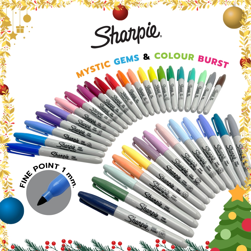 ปากกา Sharpie permanent marker ปากกาชาร์ปี้ Fine marker / ด้าม