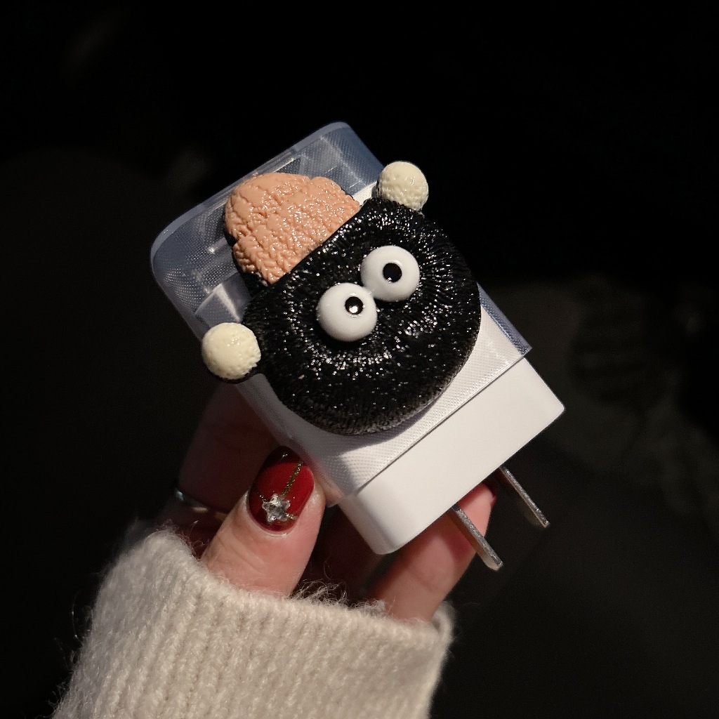 พร้อมส่งจากไทย  ชุดพันสาย เคสหัวชาร์จ ลายการ์ตูน ตัวถนอมสาย USB oppo 80w 67w vivo33w 44w ถนอมสายชาร์จ - รูปที่ 5