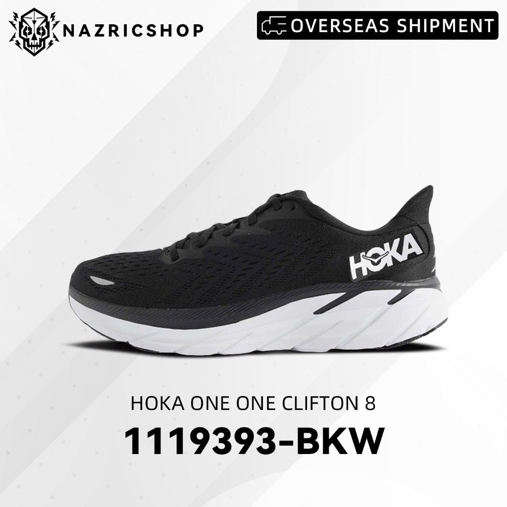 ❤ พรีออเดอร์ - พร้อมส่ง ❤ HOKA ONE ONE Clifton 8 รองเท้าผ้าใบรุ่นฮิต1119393-BKW (ของแท้100%)