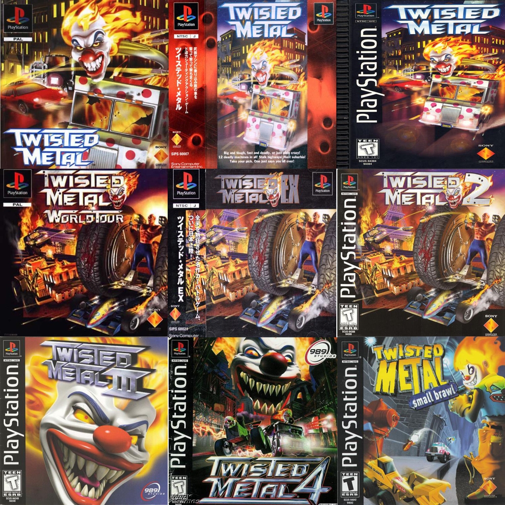 แผ่นเกมเพลย์สเตชั่น PS1 TWISTED METAL