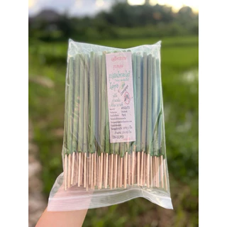 ธูปจัมโบ้ไล่ยุงกลิ่นตะไคร้1 กกประมาณ90-100ก้าน จุดไ 1.45 ชม. จัมโบ้ 32 ซม.1 กก.ประมาณ 90-98 ก้าน จุดนาน 2.45 ชม