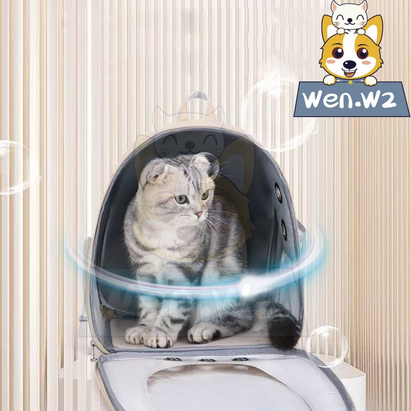 wen.W2 กระเป๋าแมว สำหรับเดินทาง เป้แมว กระเป๋าใส่แมว เป้ใส่สัตว์เลี้ยง