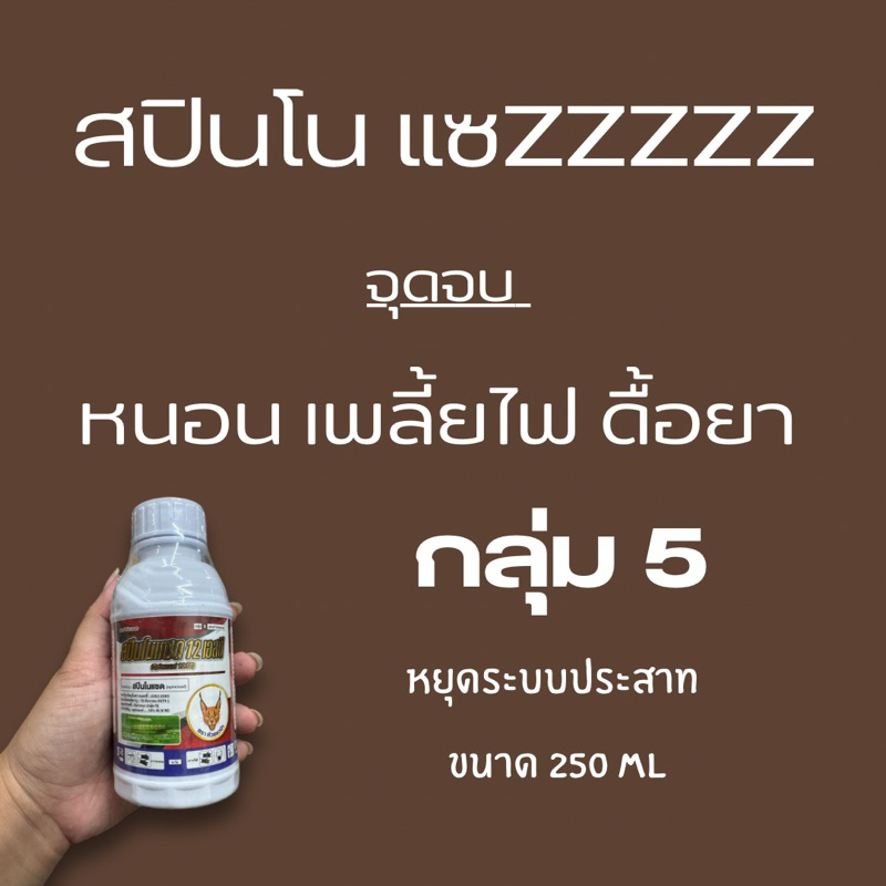 สปินโนแซด (spinosad) 12%  ประสิทธิภาพสูงในการออกฤทธิ์กำจัดหนอนและเพลี้ยไฟ