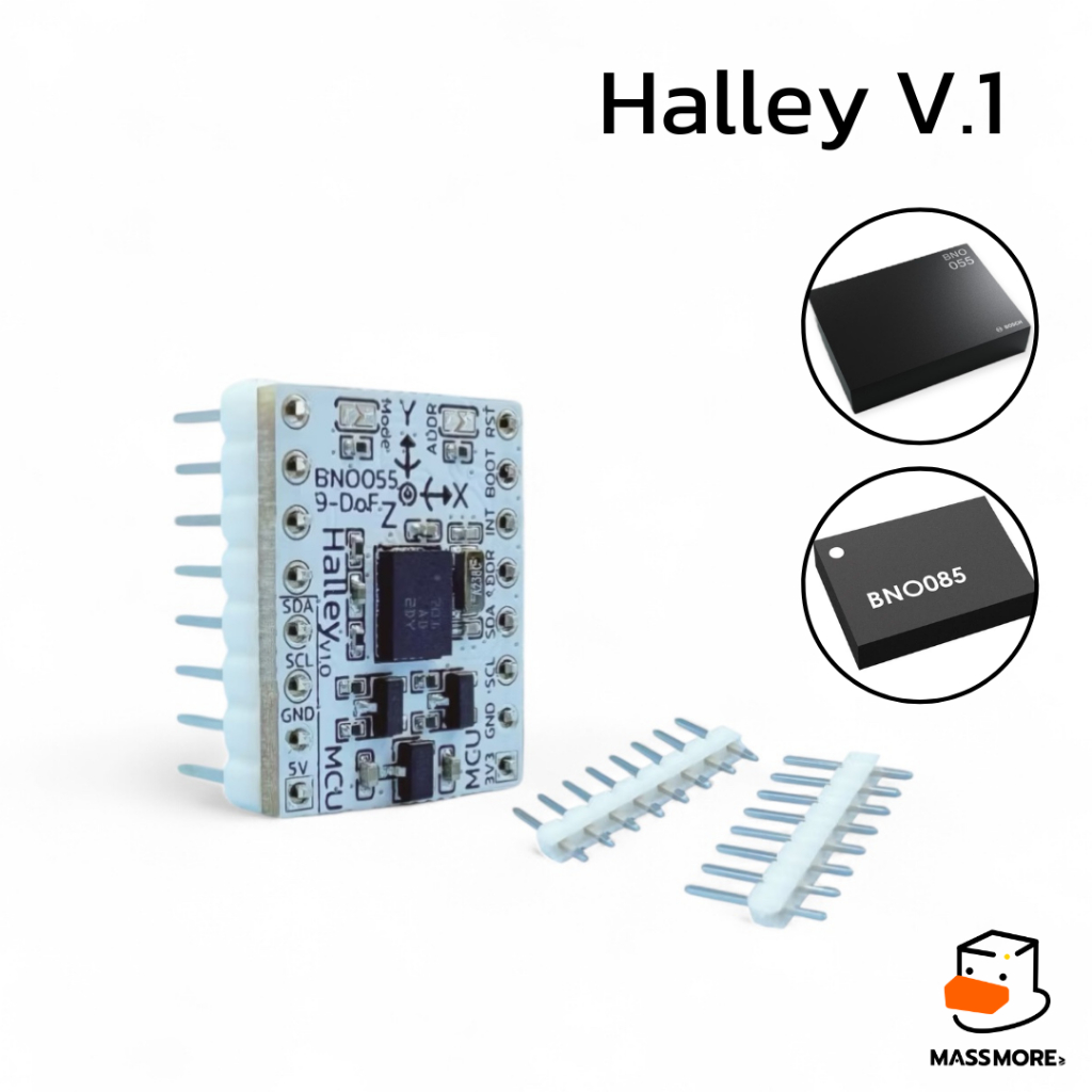 BNO055 BNO085 โมดูล Halley Sensor 9-DOF Orientation IMU MPU Angular Magnetic Gravity Vector by Massm