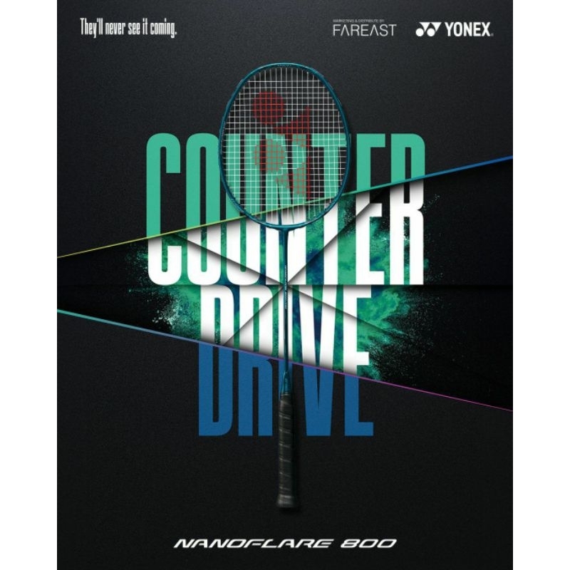 YONEX ไม้แบดมินตัน รุ่น NANOFLARE 800 PRO/PLAY 4U แถมเอ็น BG65 กริป ซอง แท้ 💯%