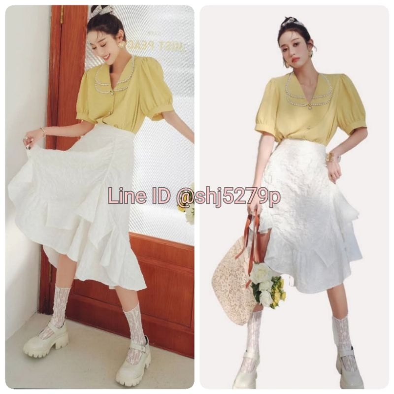 กระโปรงระบาย iris boutique แท้ 💯