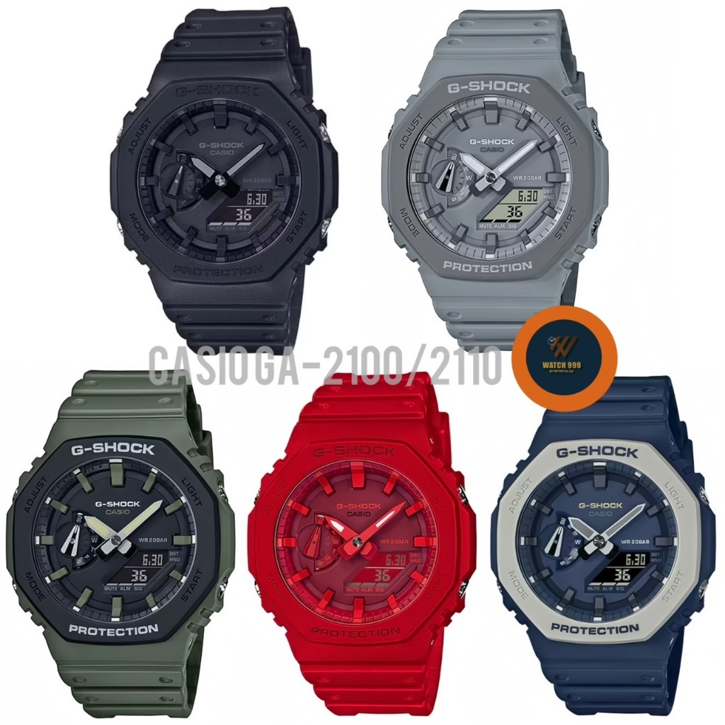 นาฬิกา  Casio G-Shock แท้  รุ่น GA-2100-GA-2110ET สายเรซิ่น กันน้ำลึก 200M ของแท้ 100% รับประกันศูนย