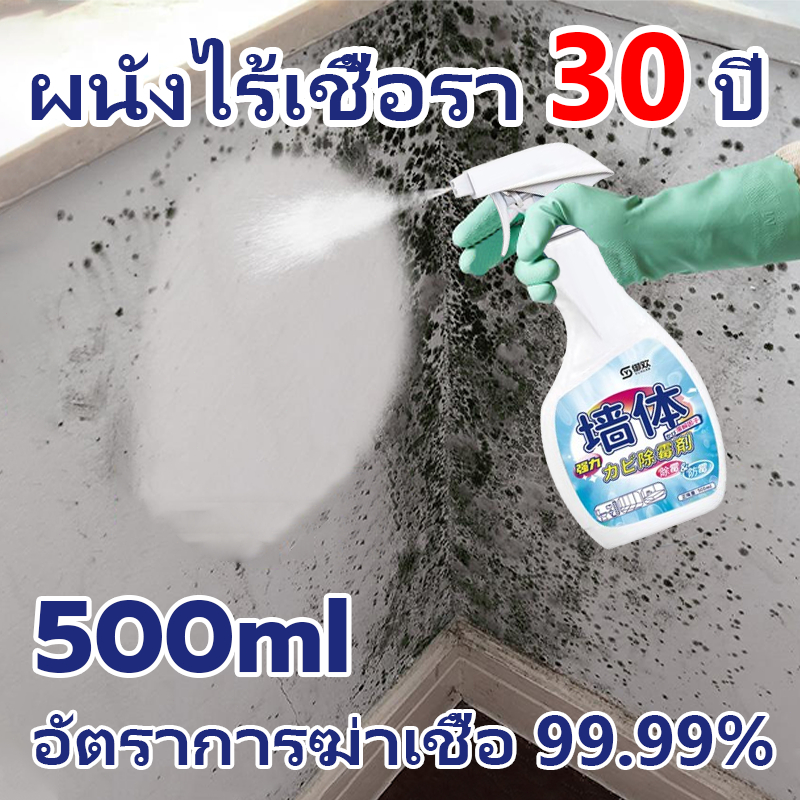 น้ำยากำจัดเชื้อราผนัง สเปรย์กำจัดเชื้อรา 500ml เทคนิคญี่ปุ่น อัตราการฆ่าเชื้อสูงถึง 99% กำจัดเชื้อรา เชื้อรา คราบเชื้อรา