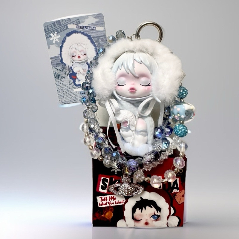 ลดราคา🌟พร้อมส่ง🌟พวงกุญแจ🎪D I Y 🧸 SKULL PANDA🧸🎪