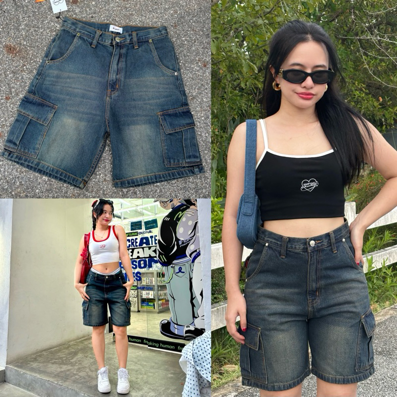 เอว 26-40 (กางเกงคาโก้ 3 ส่วนป้าย Happygal) ชาย/หญิง