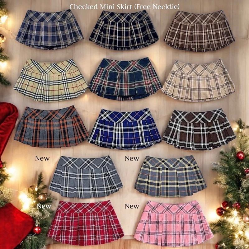 HH480✨MINI CHECKED SKIRT (490.-)