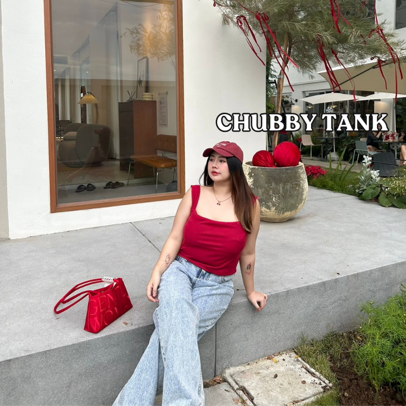Chubby tank เสื้อกล้ามสาวอวบ| plussizeby.yuti