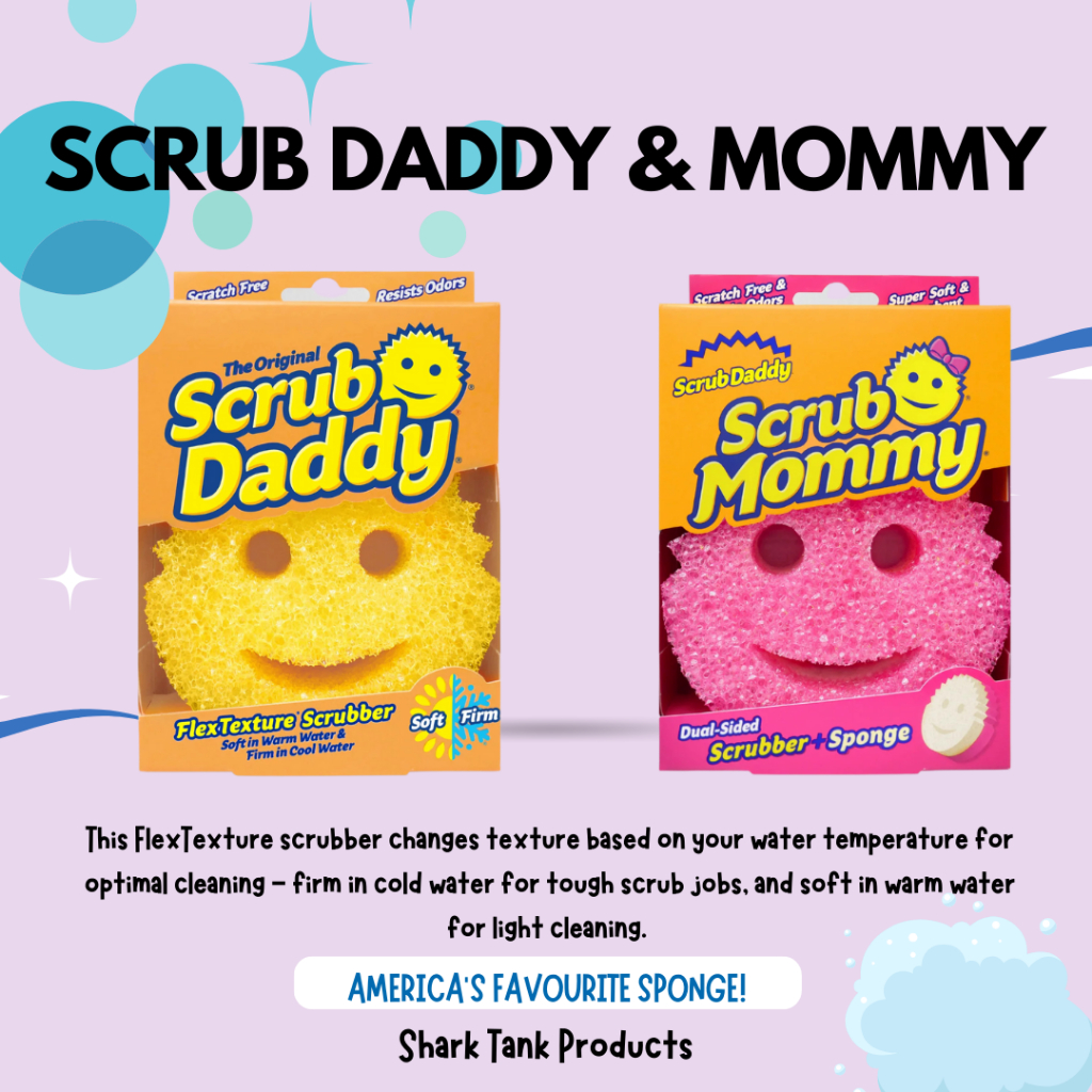 🧽✨️Scrub Daddy 🧽✨️Scrub Mommy Scrubber Sponge 🧽ฟองน้ำมหัศจรรย์✨️ สินค้าคุณภาพจาก USA