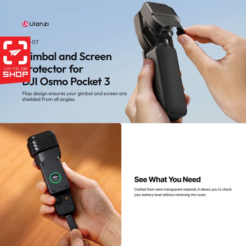 เคส Ulanzi - PK-07 Gimbal and Screen Protector for DJI Osmo Pocket 3 C015