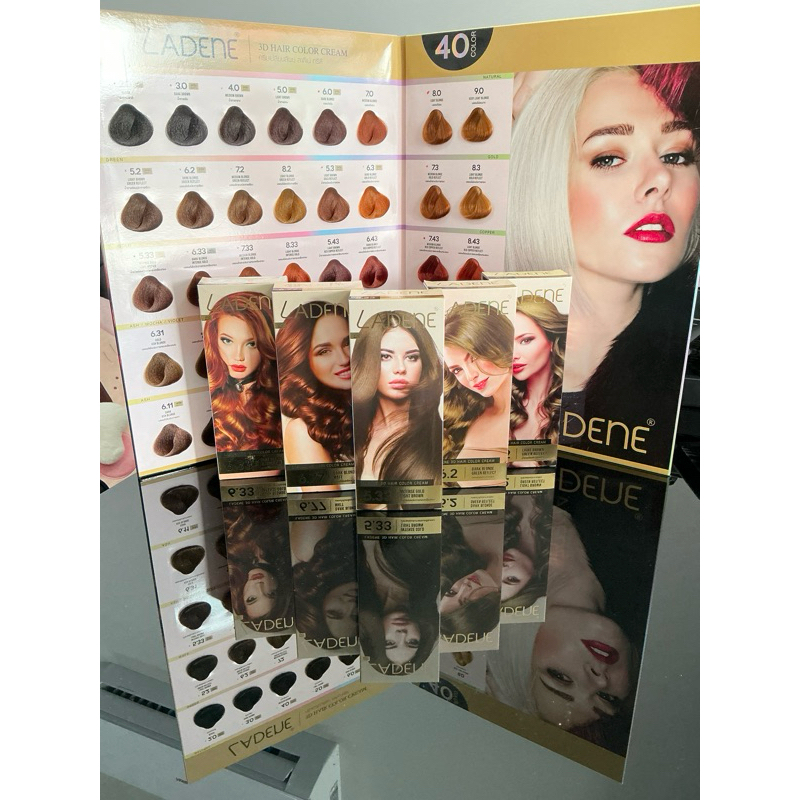 ครีมย้อมผม สีย้อมผม ลาดีเน่ ทรีดี (100ml.) Ladene 3D Hair color Cream