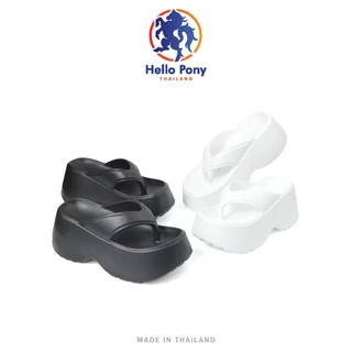 Hello Pony รองเท้าส้นสูง รองเท้าแตะหูหนีบ แฟชั่นสำหรับผู้หญิง EVA กันลื่น กันน้ำ รุ่น MHM4008