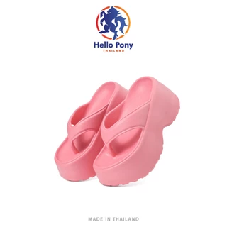 Hello Pony รองเท้าส้นสูง รองเท้าแตะหูหนีบ แฟชั่นสำหรับผู้หญิง EVA กันลื่น กันน้ำ รุ่น MHM4008