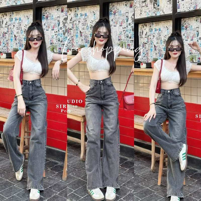 New collection style y2k น้องใส่ได้ทั้งผู้หญิงและผู้ชายเด้อแม่ กางเกงขากระบอกใหญ่ สวยมากกกก ใส่สบายป้ายSIRINAN STUDIO