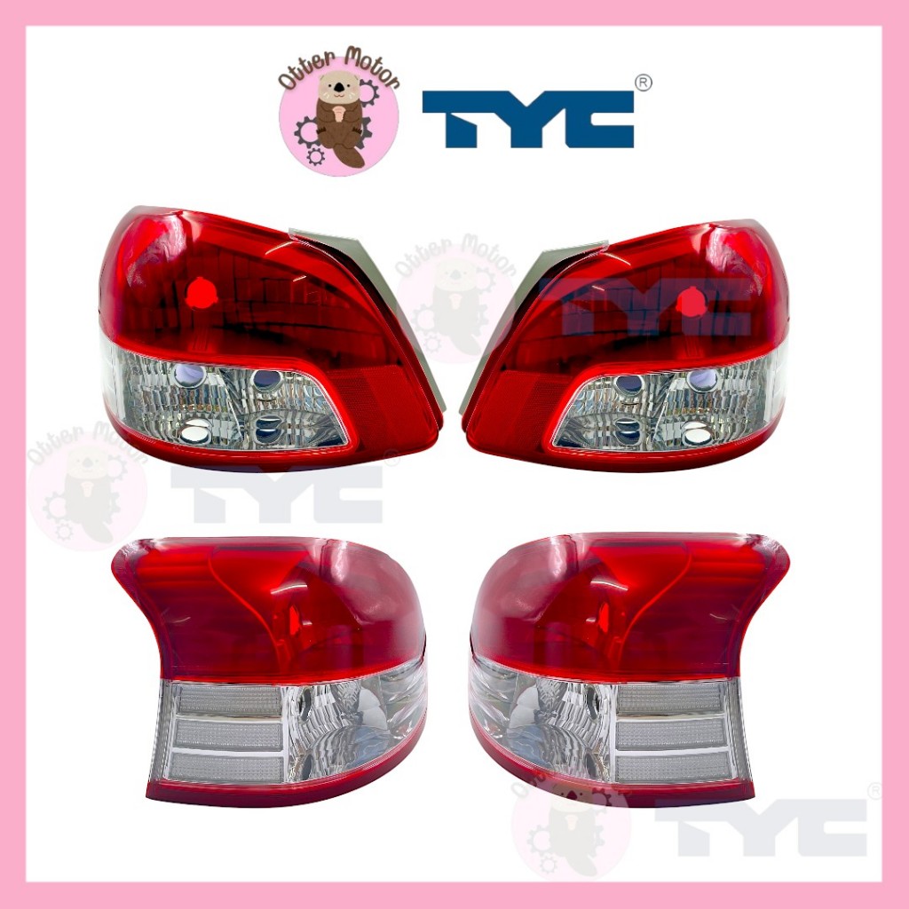 ไฟท้าย วีออส TOYOTA VIOS ปี 2007 2008 2009 ยี่ห้อ TYC (ไม่รวมขั้วไฟและหลอด)