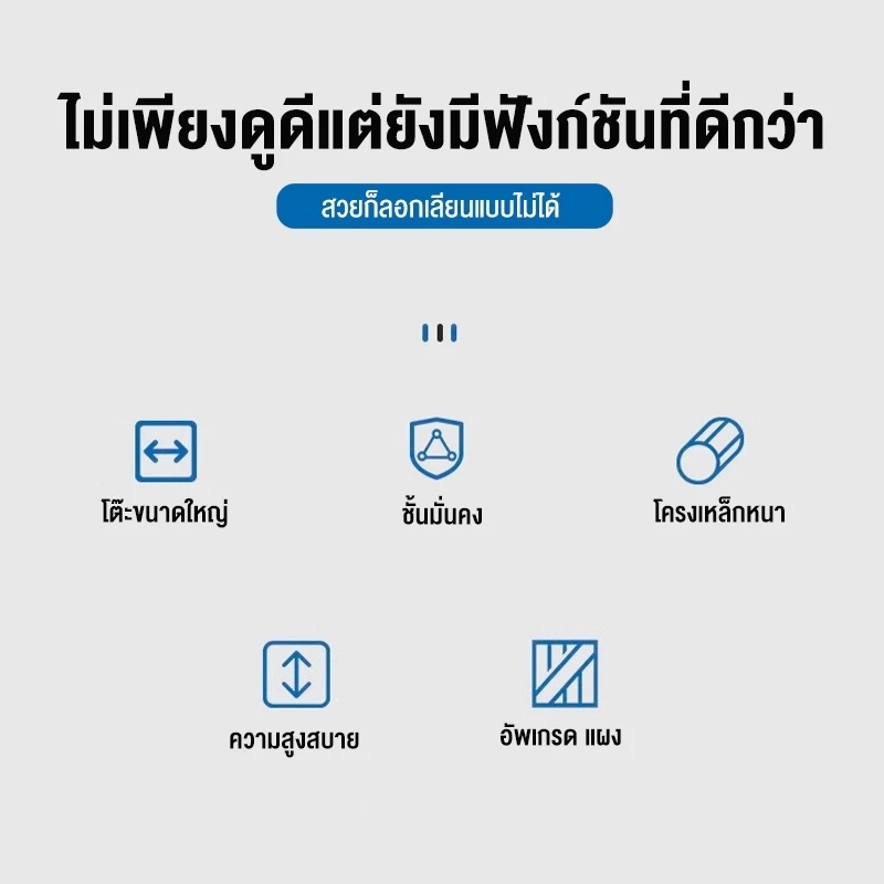 โต๊ะคอมพิวเตอร์ขนาดเล็ก น้ำหนักเบา เคลื่อนย้ายง่าย อเนกประสงค์ thumbnail 9