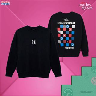 Squid Game  เสื้อสเวตเตอร์ผู้ใหญ่ชาย/หญิง สควิดเกม ผ้าเกล็ดป…
