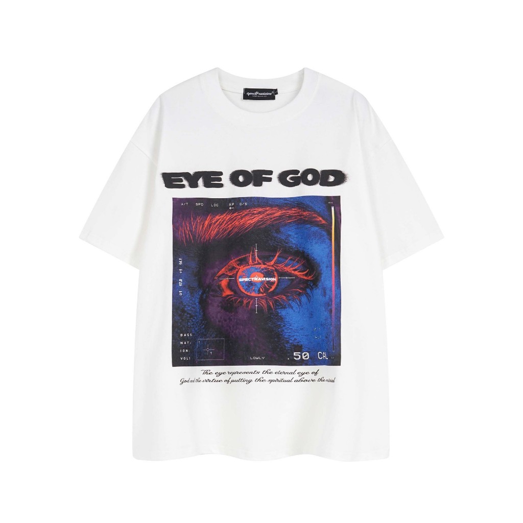 [พร้อมส่ง] Spenzer.street | EYE OF GOD โอเวอร์ไซส์ เสื้อผ้าสตรีท เนื้อผ้าดี ทันกระแส unisex 2024 ขายดี