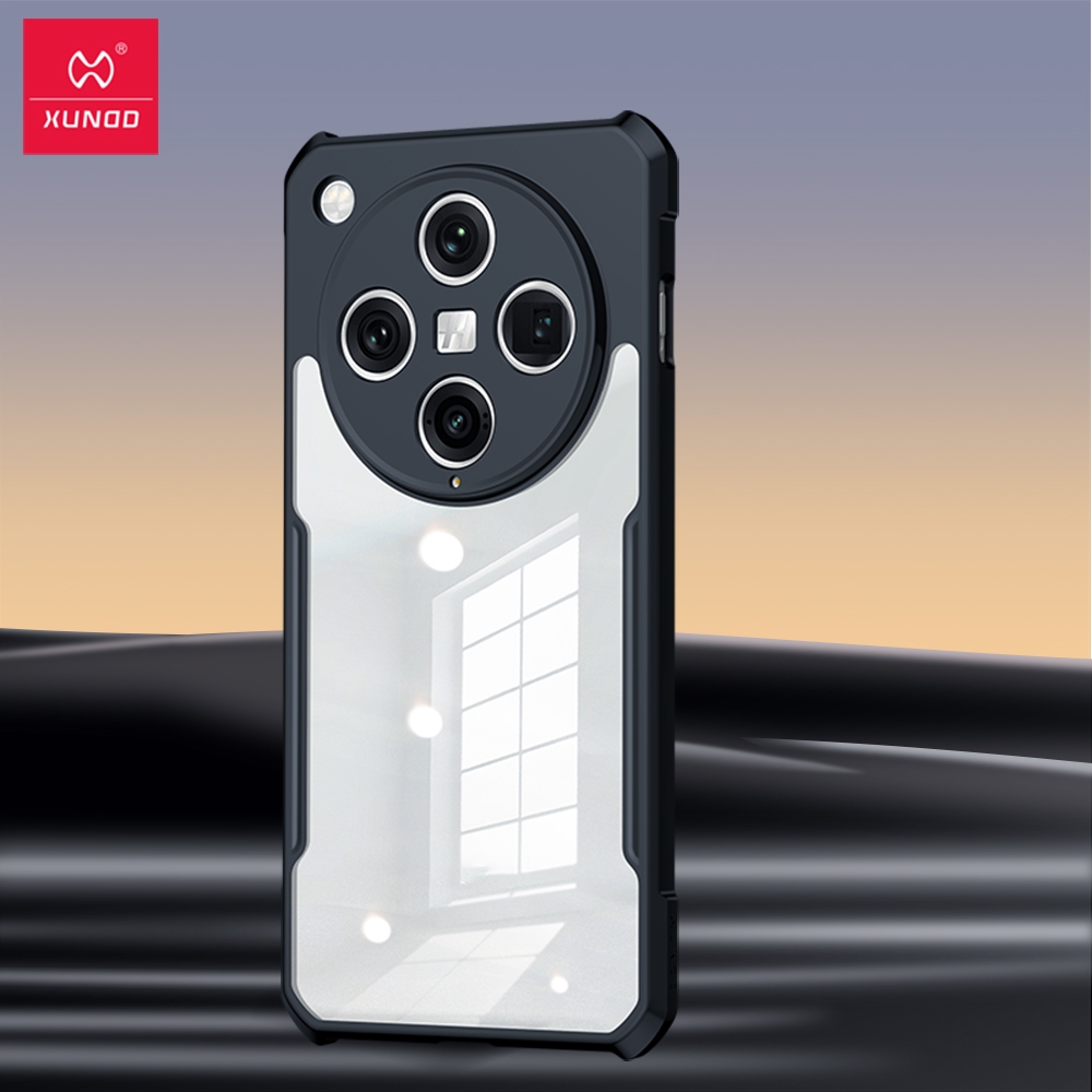 XUNDD เคส สำหรับ Oppo Find X8 Pro Case Oppo Find X8 เคส ต่อต้านการดรอป ป้องกันรอยขีดข่วน ขอบยาง TPU หลังใส