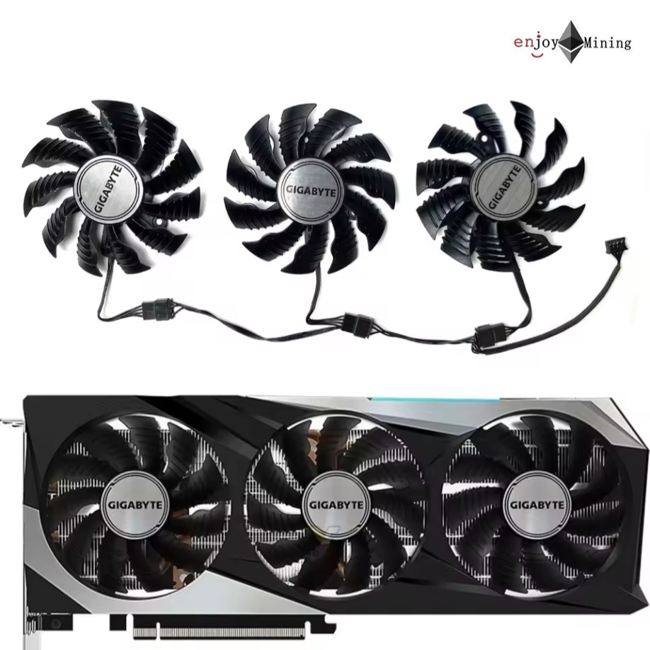 พัดลมการ์ดจอ Gigabyte Radeon RX 6800  6800XT 6900XT Gaming OC Graphics Card Replacement PLA09215S12H