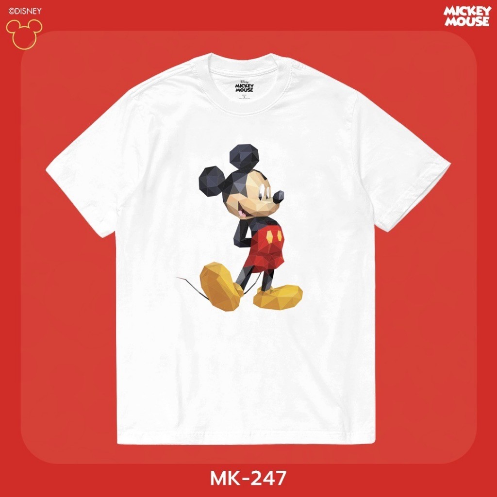 Power 7 Shop เสื้อยืดการ์ตูน มิกกี้เมาส์ ลิขสิทธ์แท้ DISNEY (MK-247)