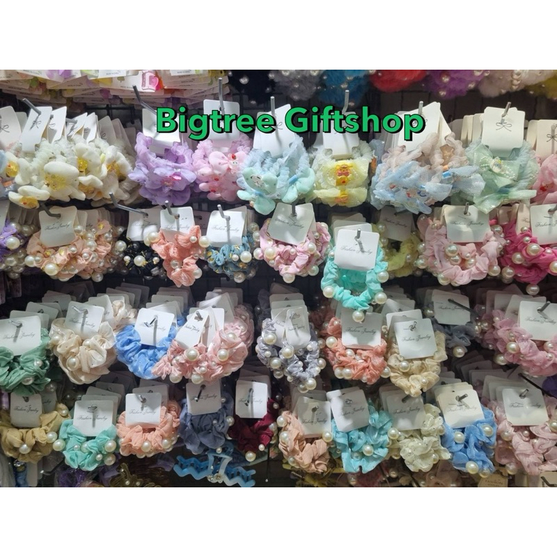 ยางรัดผมแฟชั่นมุกคละสี 1โหลได้ 12แผง24ชิ้นคุ้มๆเลยค่ะ