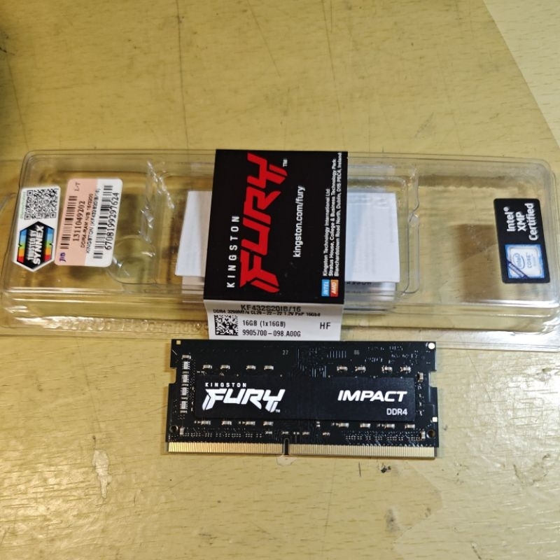 ram notebook kingston fury ddr4 busspeed 3200 16gb มือสอง