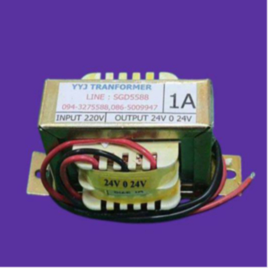 หม้อแปลง INPUT 220V  OUTPUT 24V 0 24V  (1A)