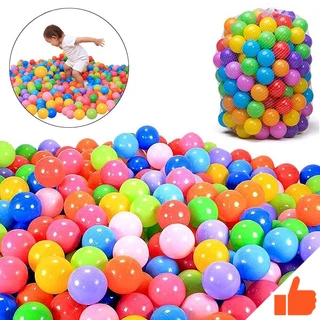 ลูกบอลปลอดสารพิษ ลูกบอลหลากสี (ปลอดภัย 100%) 50-100pcs บ้านบอล บ่อบอล บอลสี บอลเด็ก สระบอล ลูกบอลพลาสติก