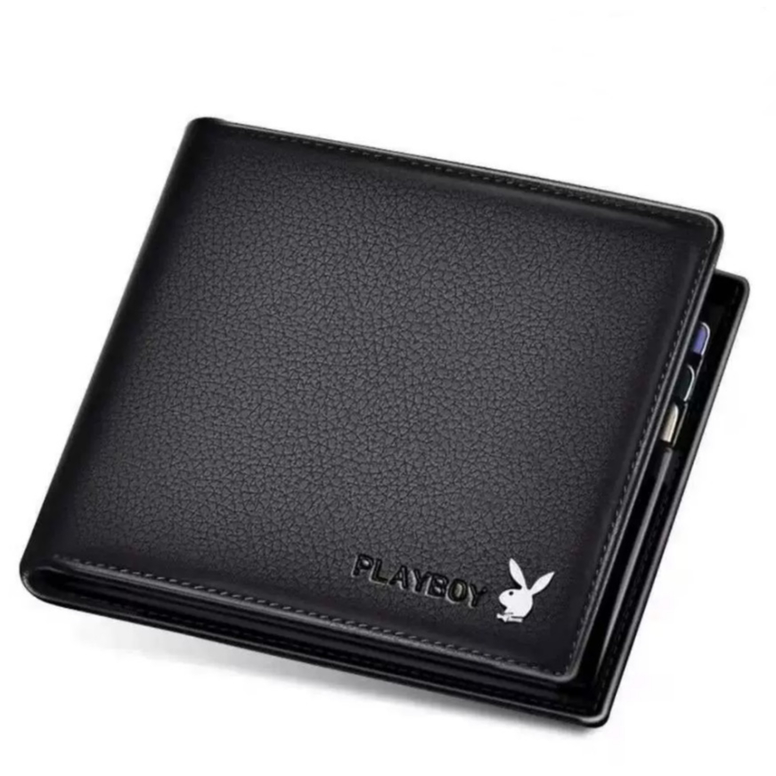 【🔥มาถึงภายใน 3 วัน】Playboy กระเป๋าสตางค์ใบสั้น หนัง PU สไตล์ธุรกิจ สำหรับผู้ชาย wallet