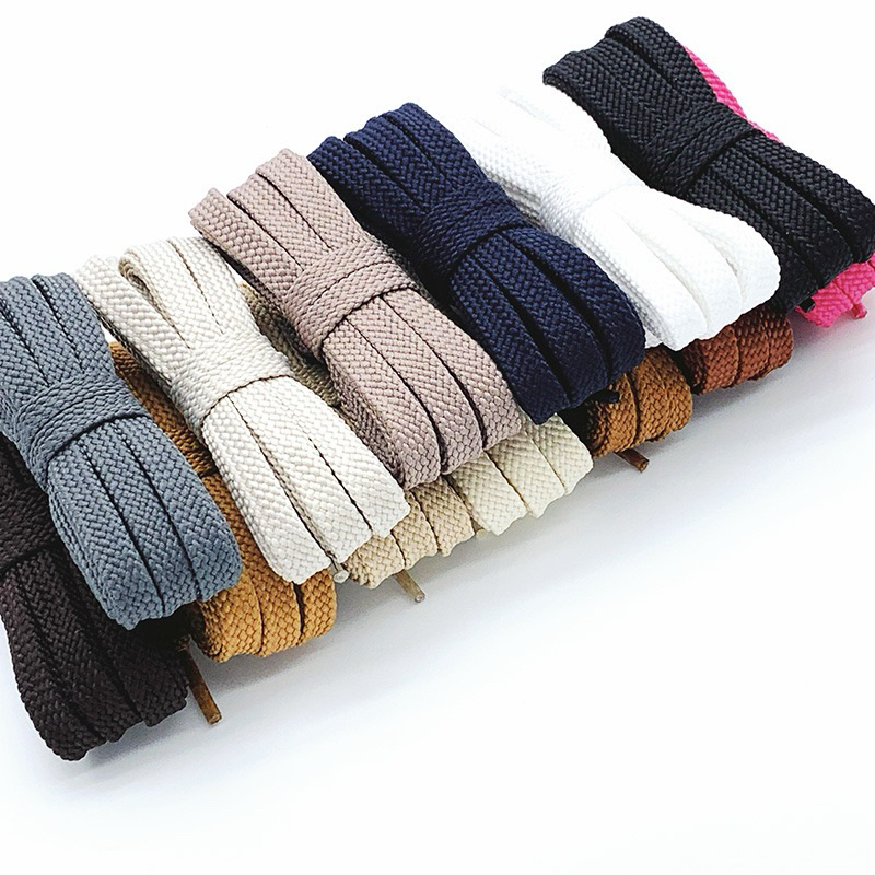 เชือกรองเท้า (1คู่) ทรงแบน NB (อย่างหนา 2ชั้น) ขนาด 8mm 1คู่=2เส้น  สินค้ามีพร้อมส่งในไทย - รูปที่ 7