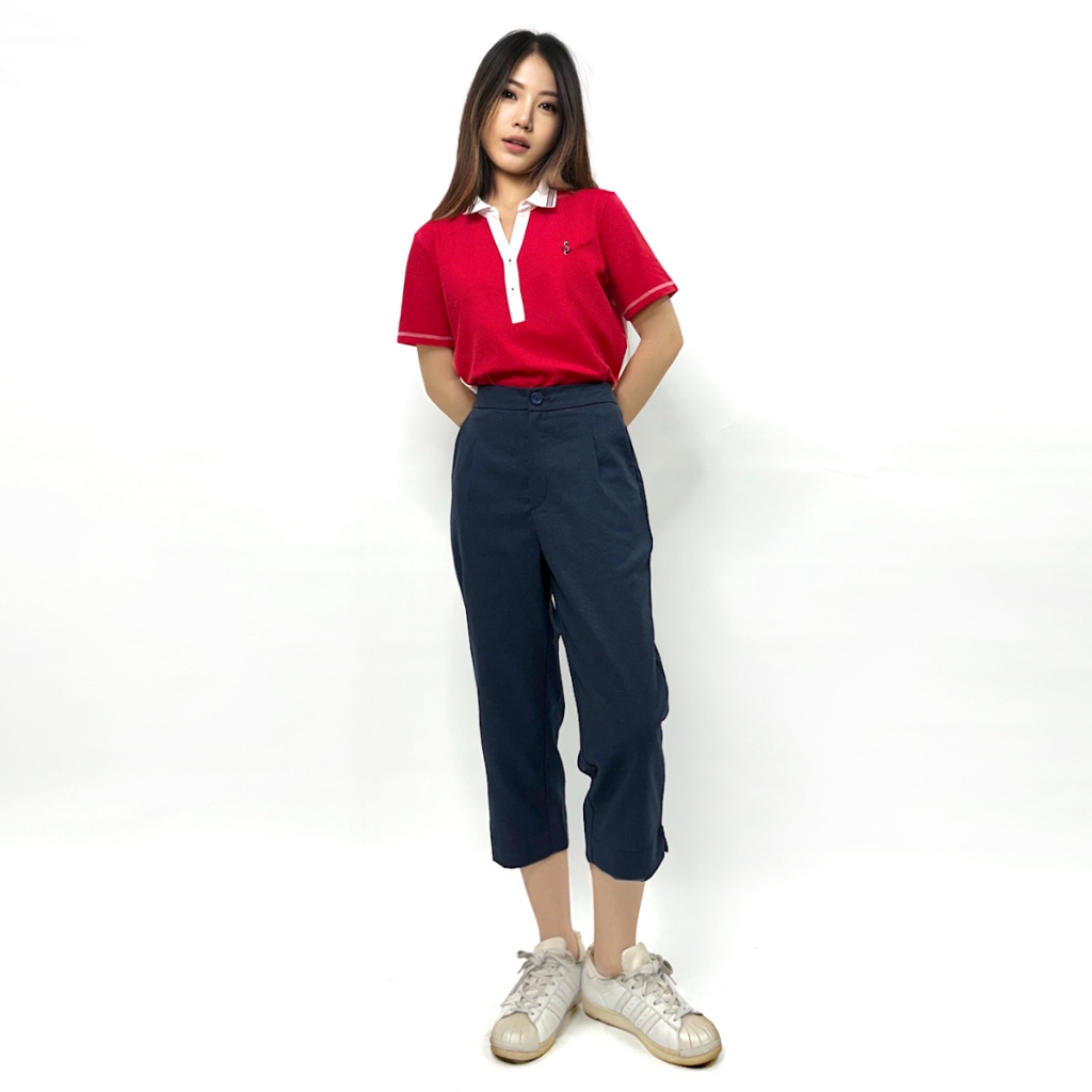 PORTLAND กางเกงขายาว 5 ส่วน สีกรมท่า / Women’s Cropped Pants (Navy)