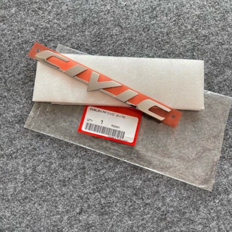 แท้ศูนย์ % โลโก้ CIVIC FD 2006-2011 ขนาด 17.5x2.5cm (AON-75722-SNL-T01)
