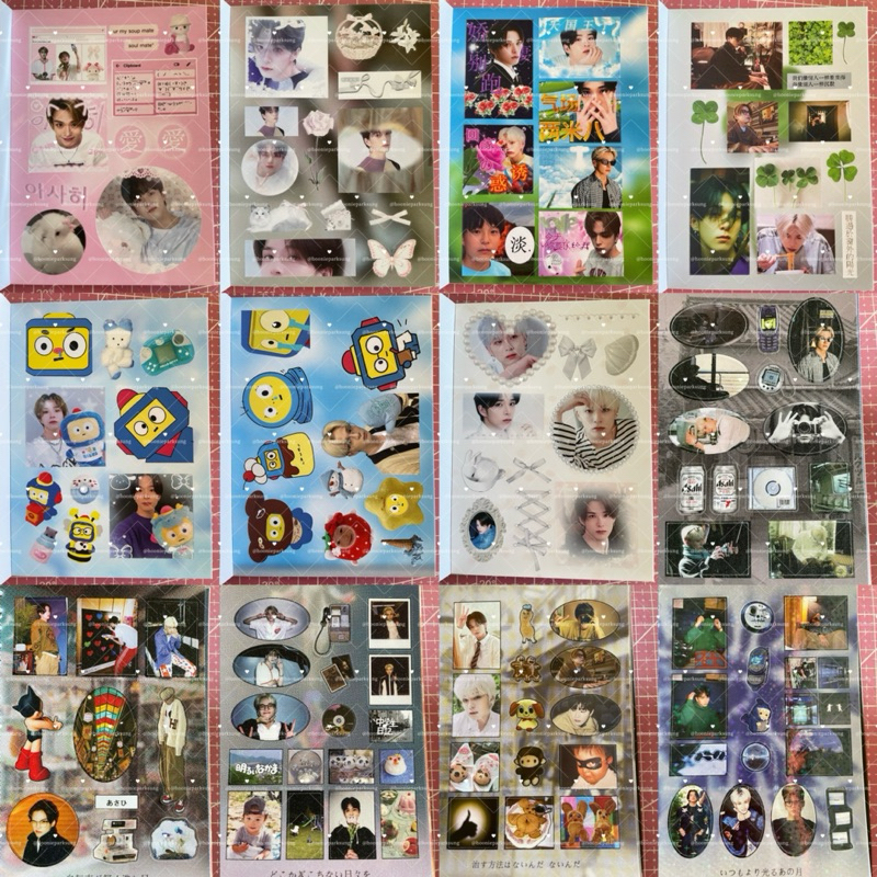 4 sticker treasure สติ๊กเกอร์ เทรเชอร์ A6 hyunsuk jihoon yoshi junkyu jaehyuk asahi doyoung haruto jeongwoo junghwan