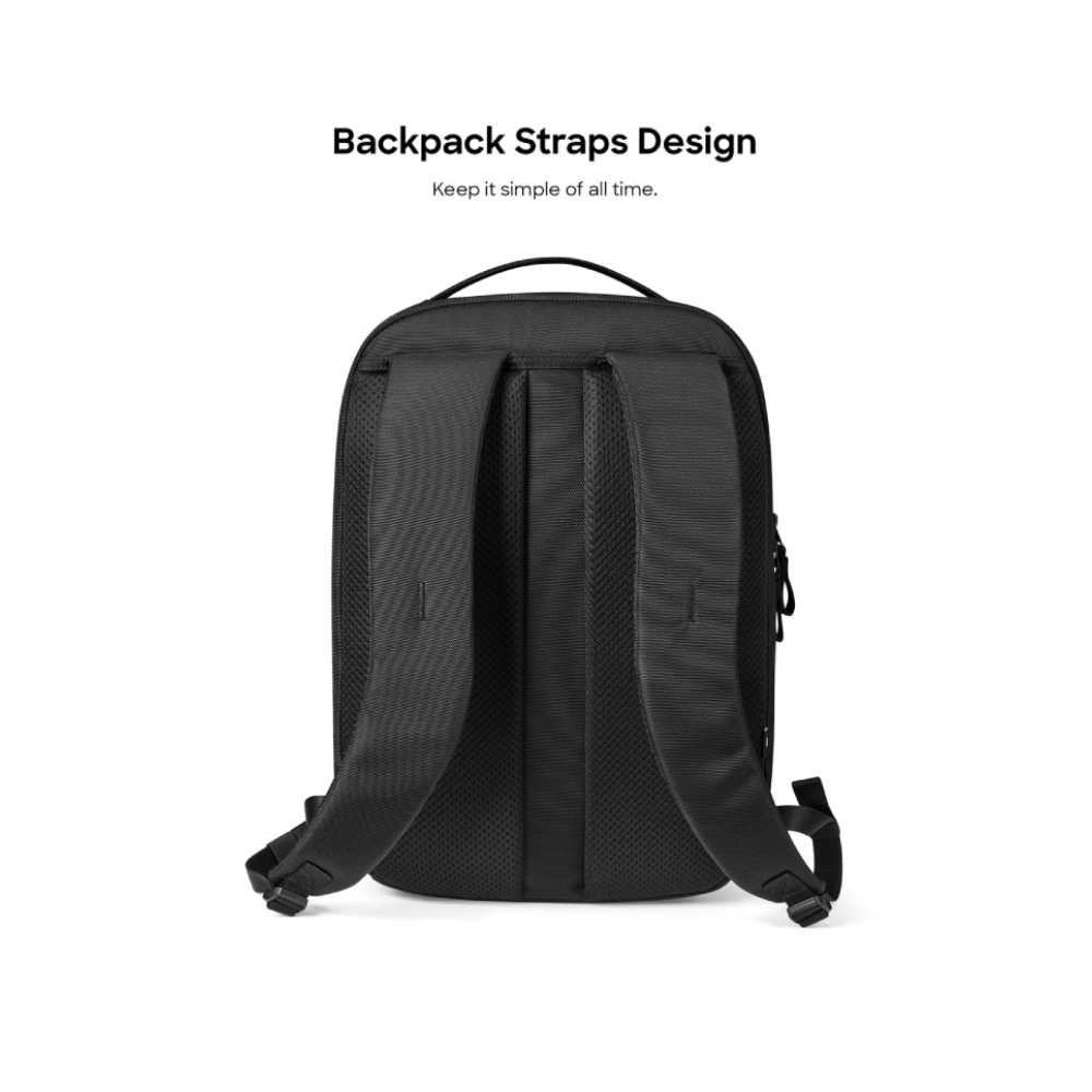 🇹🇭Tomtoc Explorer-T60 Laptop Backpack กระเป๋าเป้สะพายหลัง 16"ดีไซน์เรียบหรู พร้อมความโค้งมน น้ำหนักเบา ทนทาน กันละอองน้ำ