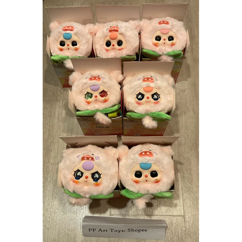 Sale! ปิดร้าน (แบบเช็คตัว เลือกตัว) 🍑“หมูพีช”  Baby Three Animal Fruit เบบี้ทรี คอลสัตว์ผลไม้