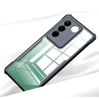 เคสกันรอยกล้อง PC+TPU สำหรับVivo V27 Pro V29E Y100 กันกระแทก เคสหลังใส