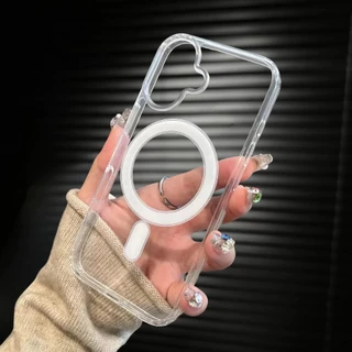 เคสใส แม่เหล็ก สําหรับไอโฟน13 เคส ชาร์จไร้สาย สำหรับ iPhone 17e 17 Air 17Promax 17Pro 11 14 13 pro max 12 15 16 e Promax