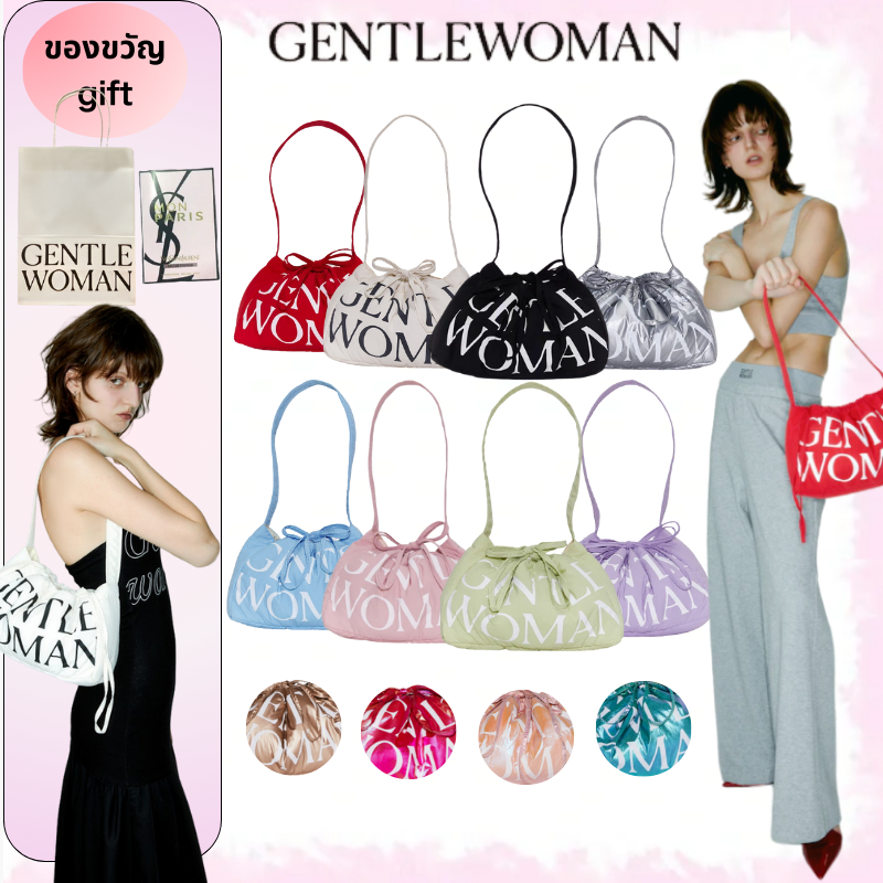 ให้ของขวัญ Gentlewoman แท้ Dumpling Bag GW กระเป๋า Shoulder Bag กระเป๋าผ้า ผู้หญ Micro Dumpling Bag