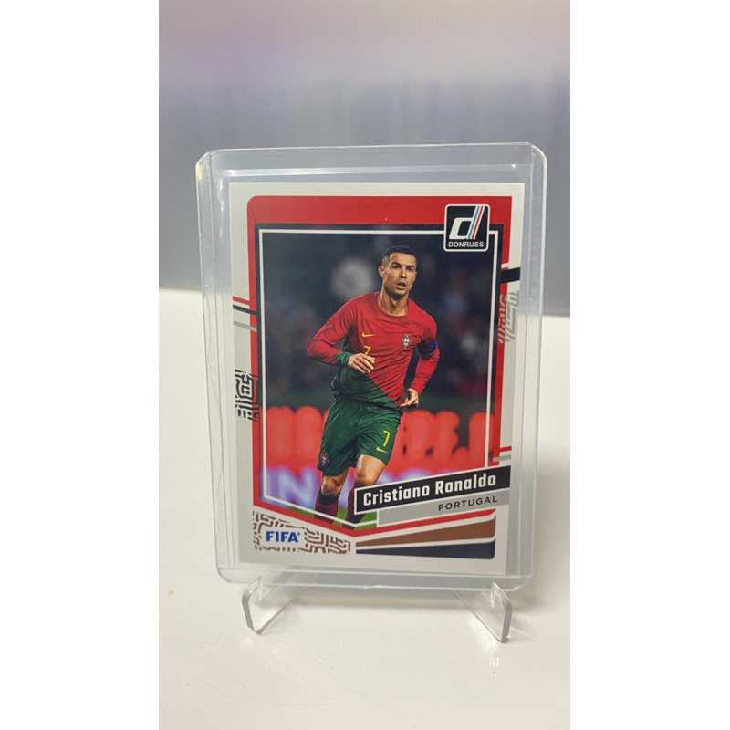 การ์ดสำหรับสะสม นักฟุตบอล Cristiano Ronaldo CR7 ลิขสิทธิ์แท้ Donruss Panini