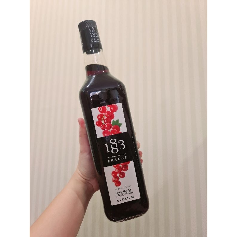 ไซรัปกลิ่นเรดเคอเร้นท์ Redcurrant [> แบ่งขาย <] แบรนด์ 1883 Syrups made in France 🇨🇵