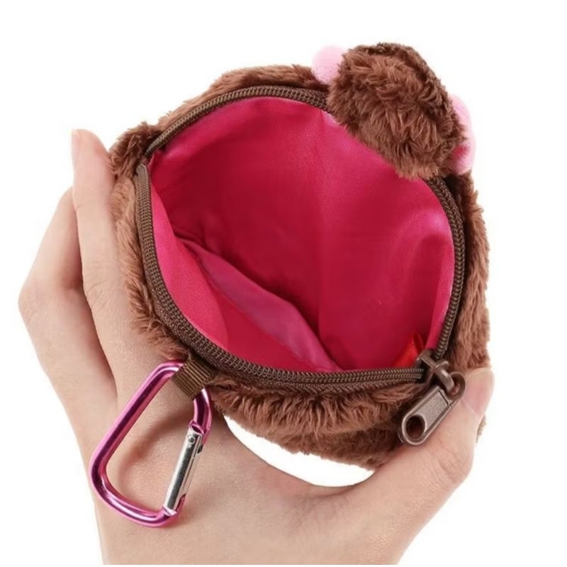 (ไลฟ์ ลด50%) ของแท้จากญี่ปุ่น 🇯🇵 พวงกุญแจกระเป๋าใส่เหรียญ แบบซิป Monchhichi