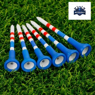 ATZ Golf Tee โลโก้ USA Star ลิมิเต็ด 70mm 83mm ที่ตั้งลูกกอล์ฟ ทีกอล์ฟพลาสติก (แพ็ค 10 ชิ้น)
