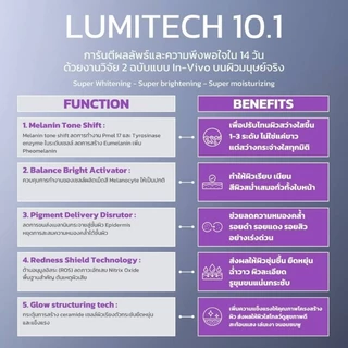 Y8 LUMITECH™ 10.1 เซรั่มบำรุงผิวใส 15ml ลดหมองคล้ำ ชุ่มชื้น เหมาะกับผิวแพ้ง่าย