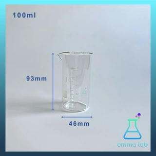 บีกเกอร์ ทรงสูง Tall Beaker บีกเกอร์แก้ว Glass Beaker Tall Form with Spout