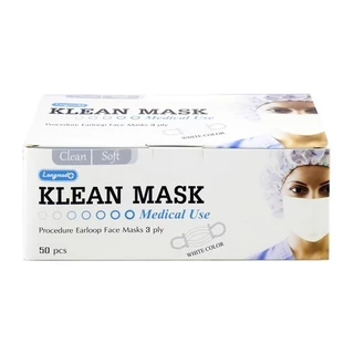ล็อตใหม่ KLEAN MASK 5 สี✨ส่งไว ✅ กันฝุ่น PM2.5 หน้ากากอนามัย ทางการแพทย์ Medical Use แมสหน้าเรียว 3D LONGMED แมส v fit